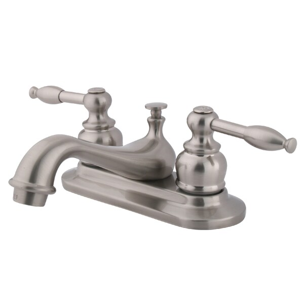 Kingston Brass 4" Centerset Bathroom Faucet, Brushed Nickel KB608KL - main